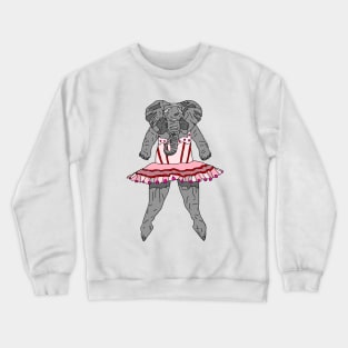 Elephant Ballerina Tutu Crewneck Sweatshirt